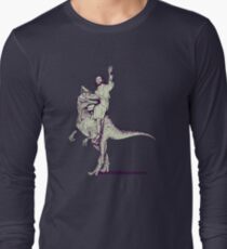 Camiseta de manga larga Jesus Riding Dinosaur