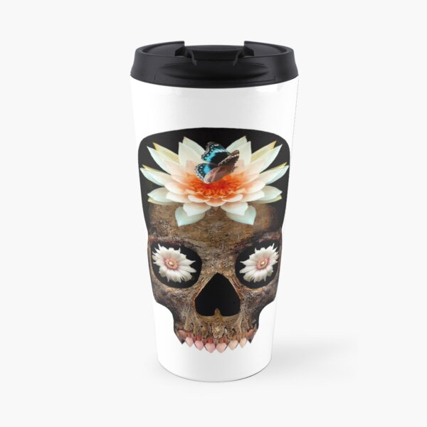 Lotus Skull Travel Mug