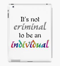It's Not Criminal - Star Vs Quote iPad Case/Skin