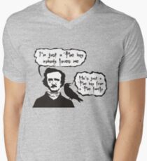 I'm just a Poe boy nobody loves me Men's V-Neck T-Shirt