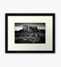 Sedona Mono Framed Print