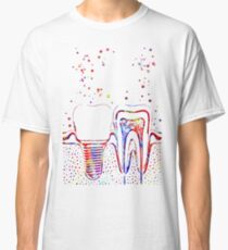 Human teeth and dental implant Classic T-Shirt