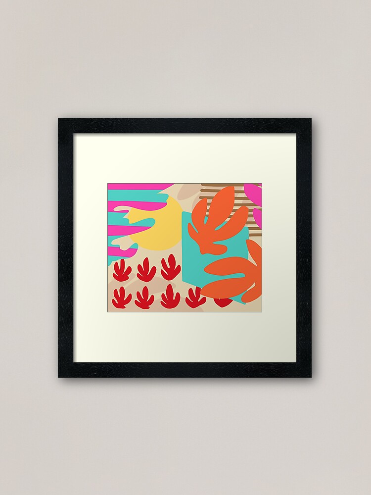 Alternate view of beach shack summer Framed Art Print