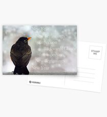 New Years Card Postcards