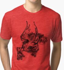Angry S.Z.D. Frog Tri-blend T-Shirt