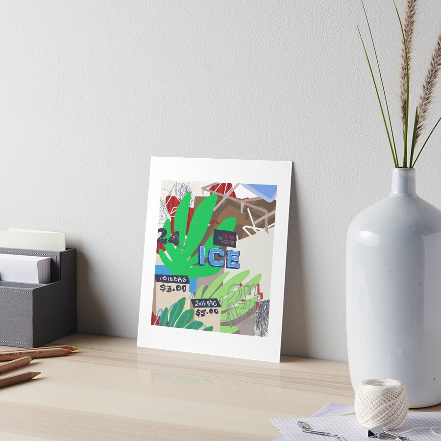 ICY SUMMER Art Board Print