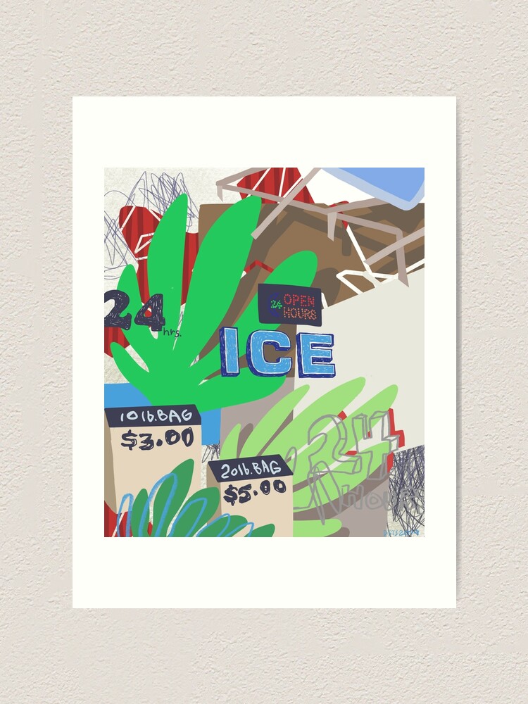 Alternate view of ICY SUMMER Art Print