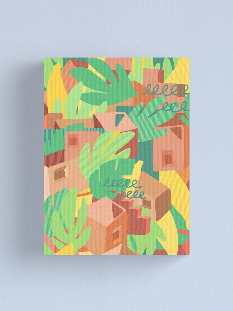 Alternate view of tropical garden Canvas Print