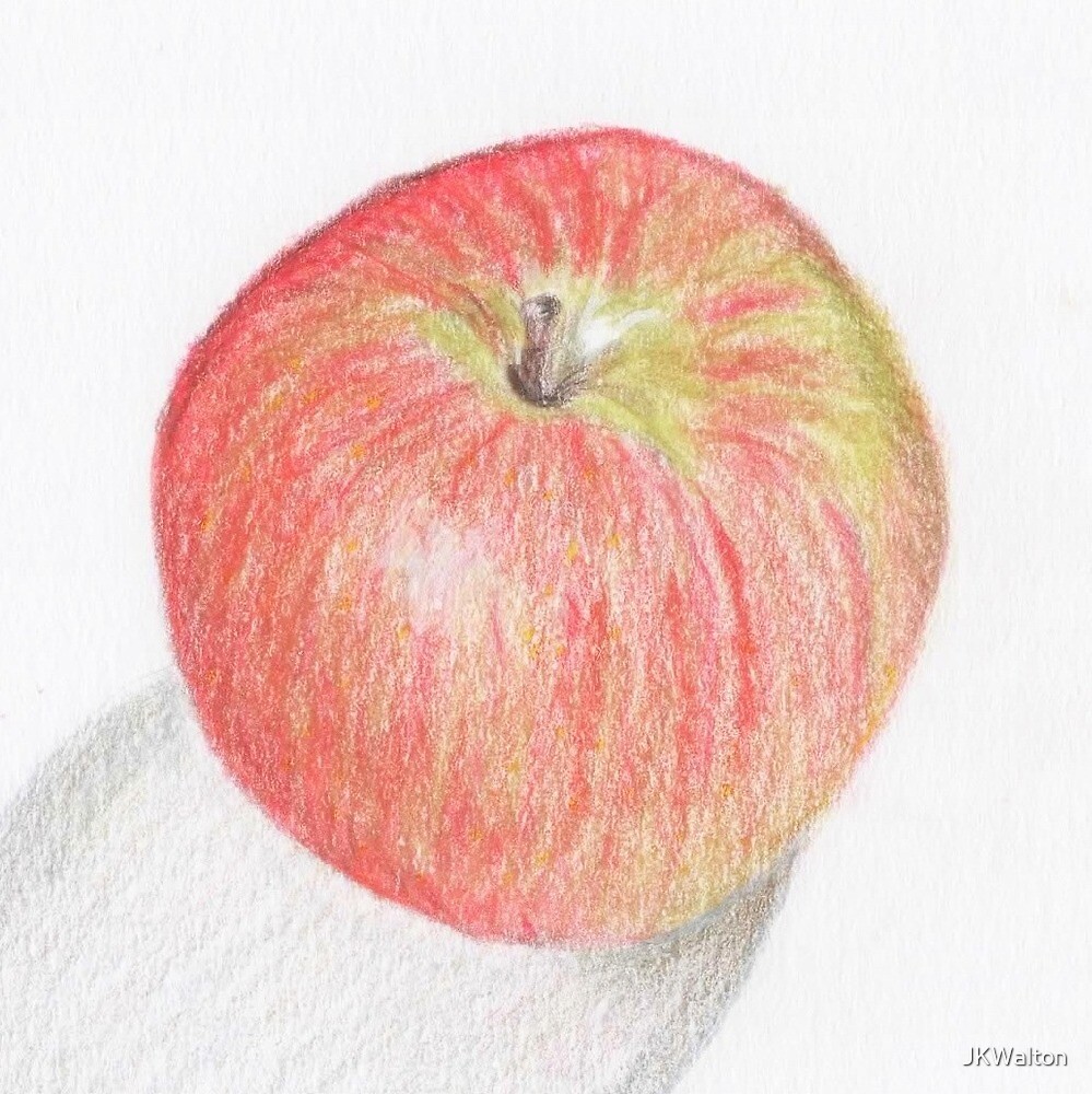 Apple Drawing by JKWalton