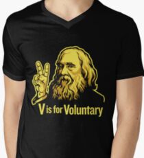 Lysander Spooner Voluntaryism Men's V-Neck T-Shirt
