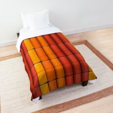 Orange Orange Orange Pencils Comforter