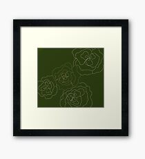 Minimalist floral Framed Print