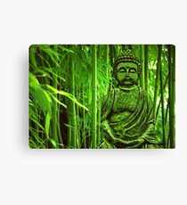 Lienzo Bamboo with Buddha