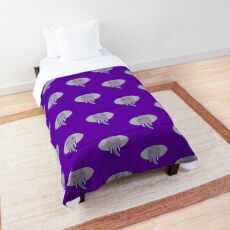 Elephant Face With Red Glasses Comforter