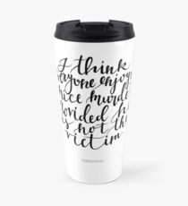 Alfred Hitchcock Quote - Movies Travel Mug