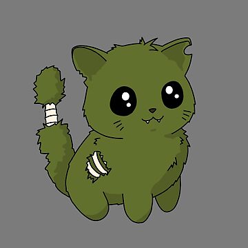 Cute zombie kitten Magnet for Sale by sivelobanova