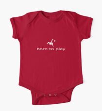 Body de manga corta para bebé Born to Play Ball - Camiseta de fútbol soccer - Ropa