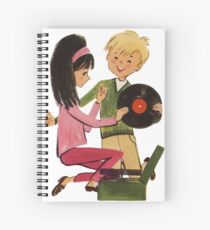 Kids Vinyl Record Love Spiral Notebook