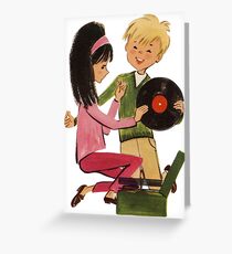 Kids Vinyl Record Love Greeting Card