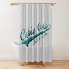 Cabin One Vinatge Baseball Shower Curtain