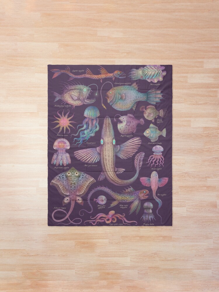 Alternate view of Sea life specimens III Comforter