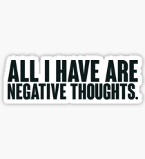 Joker Negative Thoughts Sticker