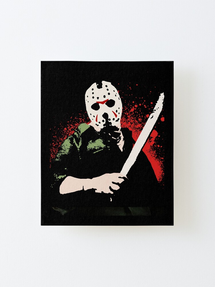 Friday The 13th Jason Voorhees Halloween Horror Mounted Print By