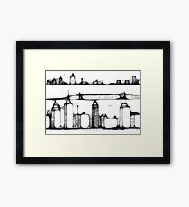 City scape Framed Print