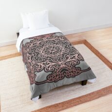 Roségold-Mandala Tagesdecke