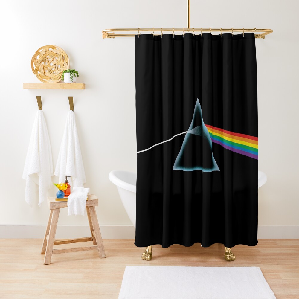 Pink Floyd Dark Side Of The Moon Tribute Shower Curtain