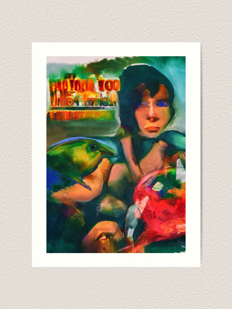 Alternate view of The Bird next door. Art Print