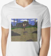 Humanoide Klatschfalle T-Shirt mit V-Ausschnitt