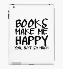 Books Make Me Happy iPad Case/Skin