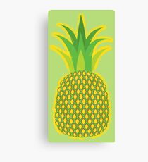 Pineapple Yellow Tropical Fruit Summer Canvas Print