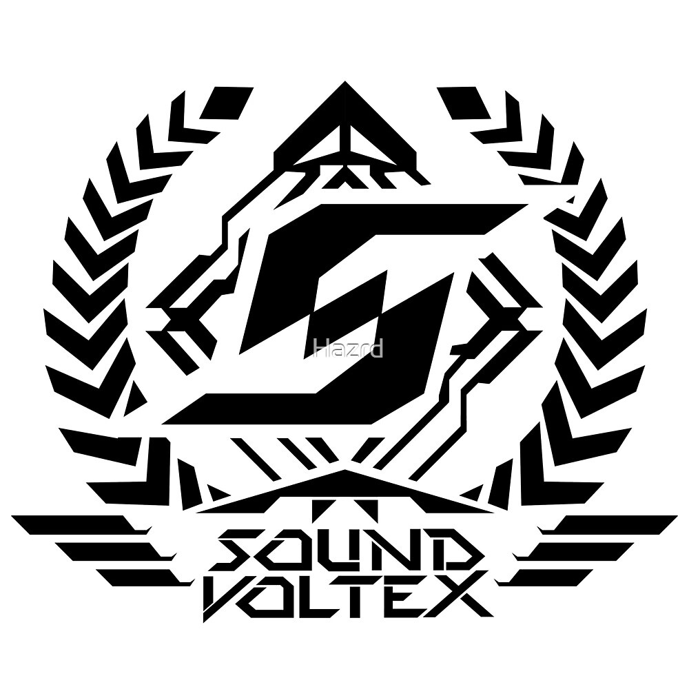 Sound Voltex Logo Black By Hazrd Redbubble