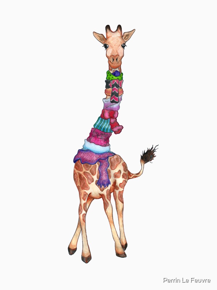 Cold Outside - Cute Giraffe Illustration by PerrinLeFeuvre