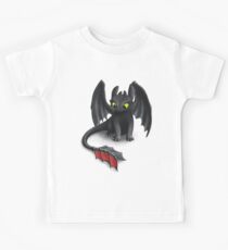 Toothless, Night Fury Inspired Dragon. Kids Tee