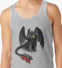 Toothless, Night Fury Inspired Dragon. Men's Tank Top