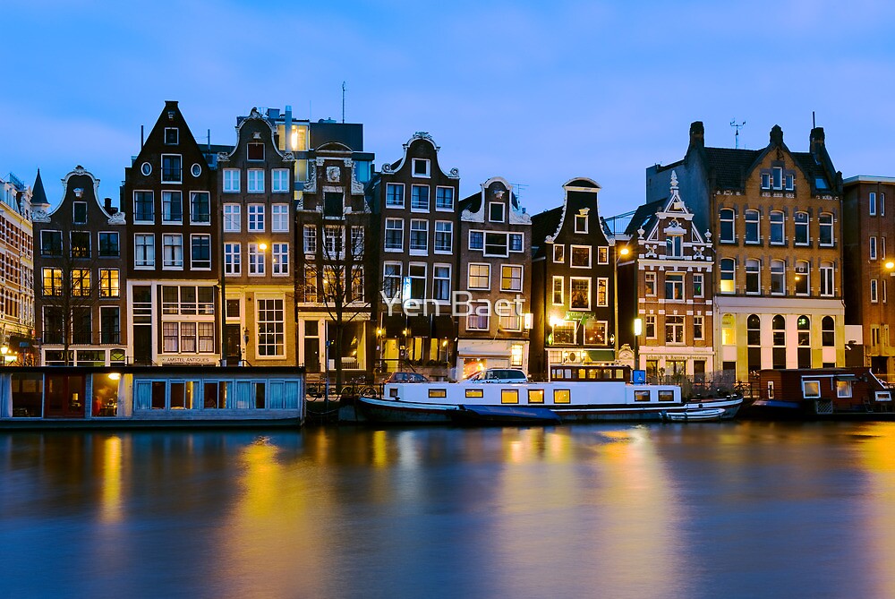 "Houses in Amsterdam - The Netherlands" by Yen Baet | Redbubble