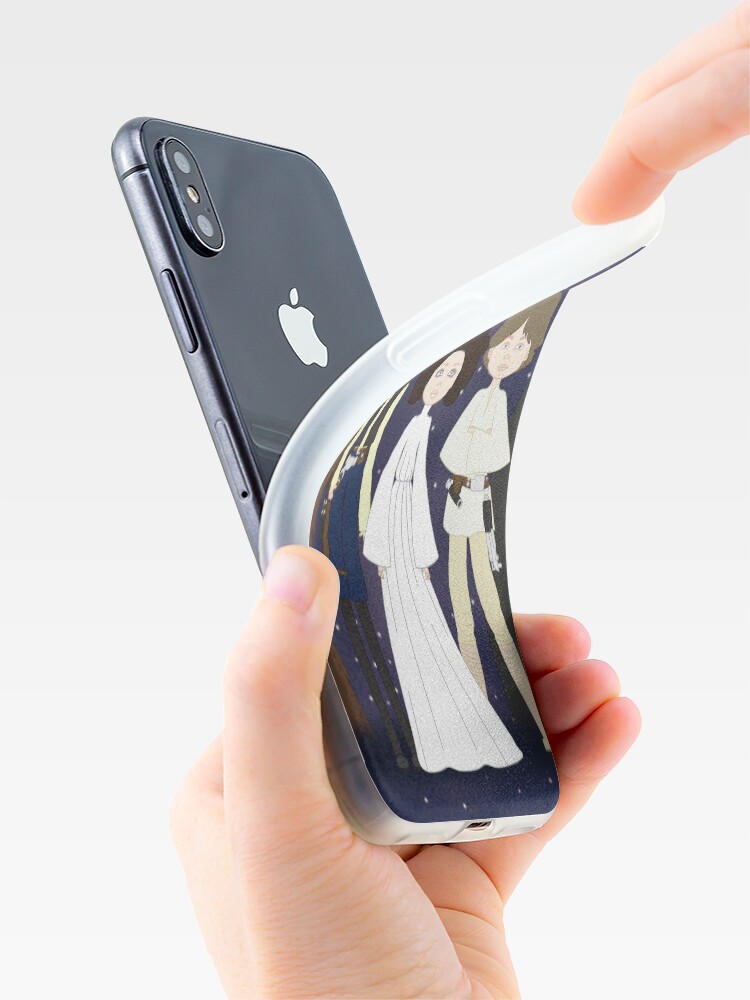 Vista alternativa de Funda y vinilo para iPhone En una galaxia muy, muy lejana...