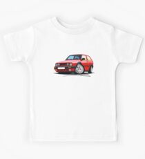 VW Golf GTi (Mk2) Red Kids Tee