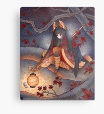 Lantern Light Metal Print