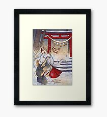 The Summit Gate - Deer Kirin Yokai Spirit Framed Print