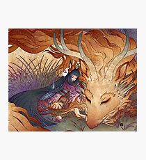 Slumber - Kitsune Fox Dragon Photographic Print