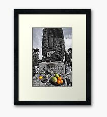 Japanese Fishing Shrine Framed Print