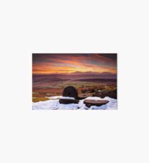 Stanage Sunset Peak District Art Board