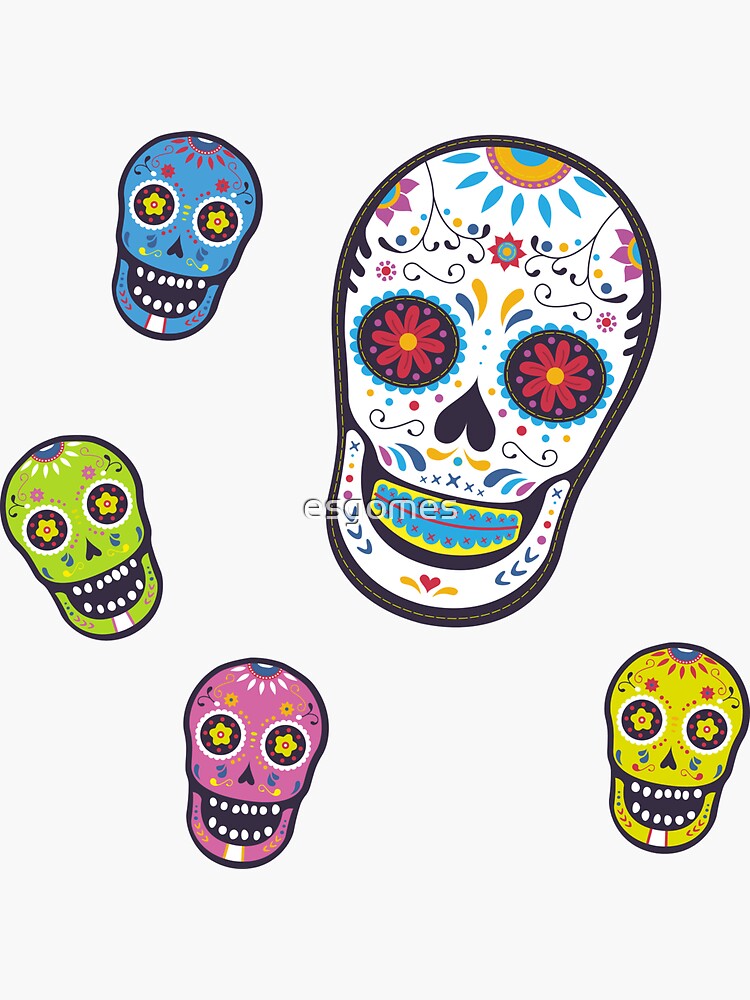White Sugar Skull by esgomes