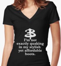 Buffy The Vampire Slayer Quote v2.0 Women's Fitted V-Neck T-Shirt