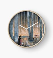 Beginning - Kitsune Fox Yokai Japanese Clock