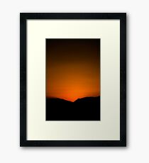 Sunset Framed Print